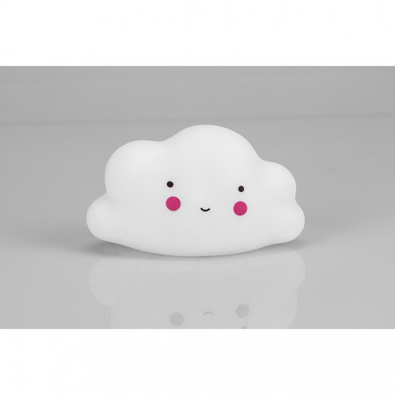 Πετσέτα μπάνιου TIPI OSO με λάμπα Cloud, 100 x 100 cm, λευκό και ροζ Inter Baby 240692 4