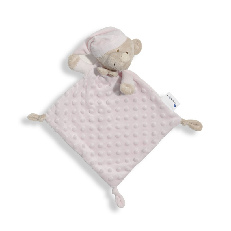 Μαλακή πετσέτα αγκαλιάς Αρκουδάκι, 28 x 17 cm, ροζ  240698