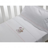 Σετ κλινοσκεπασμάτων OSITA 3 μερών για κρεβάτι 60 x 120 cm, λευκό και ροζ Inter Baby 240747 3