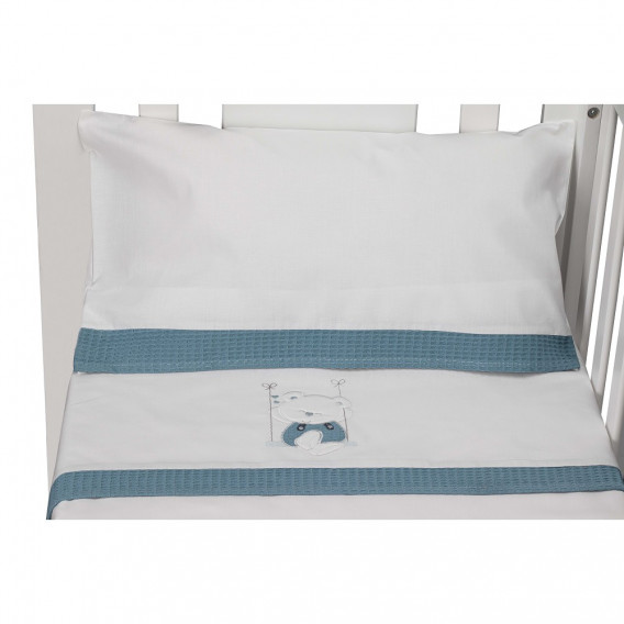 Σετ κρεβατιών SWING 3 τμημάτων για κρεβάτι 60 x 120 cm, λευκό και πράσινο Inter Baby 240763 5