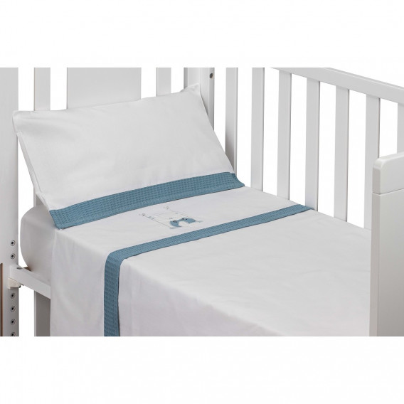 Σετ κρεβατιών SWING 3 τμημάτων για κρεβάτι 60 x 120 cm, λευκό και πράσινο Inter Baby 240765 7