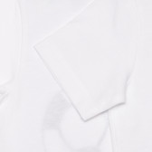 Βαμβακερό μπλουζάκι με τύπωμα ποδοσφαίρου μοτίβα για ένα μωρό, λευκό Benetton 240782 2