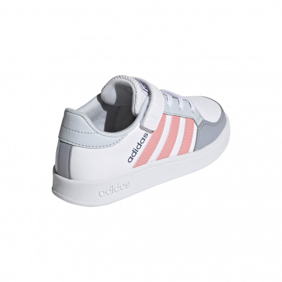 Πάνινα παπούτσια BREAKNET C, λευκό Adidas 240877 4