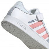 Πάνινα παπούτσια BREAKNET C, λευκό Adidas 240878 5