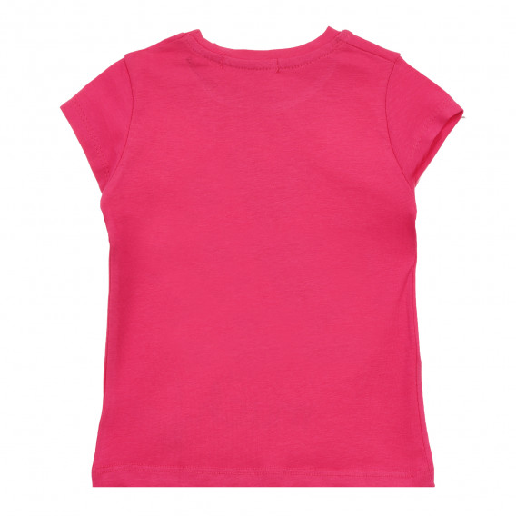 Μπλουζάκι με καρδιές και λεζάντα, ροζ Acar 240896 2