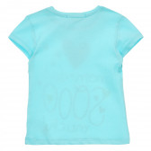 Μπλουζάκι με καρδιές και λεζάντα, γαλάζιο Acar 240904 2