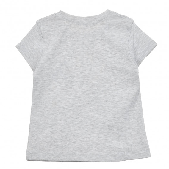 Μπλουζάκι με τύπωμα και λεζάντα μπαλαρίνας, γκρι Acar 240908 2
