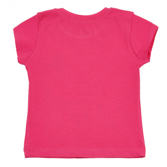 Μπλουζάκι με τύπωμα και λεζάντα μπαλαρίνας, ροζ Acar 240913 3