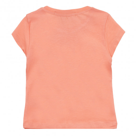 Μπλουζάκι με μπαλαρίνα και λεζάντα, πορτοκαλί Acar 240916 2