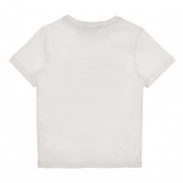 Μπλουζάκι με τύπωμα με γυαλιά και λεζάντες, λευκό Acar 241013 2