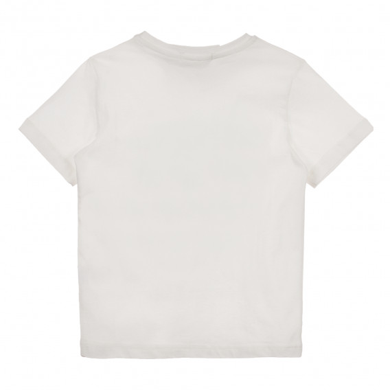 Μπλουζάκι με τύπωμα με γυαλιά και λεζάντες, λευκό Acar 241013 2