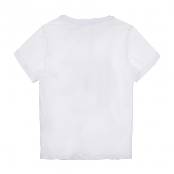 Μπλουζάκι με τύπωμα μπάσκετ, λευκό Acar 241029 2