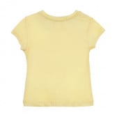 Μπλουζάκι με τύπωμα παγωτού και λεζάντες, κίτρινο Acar 241057 2