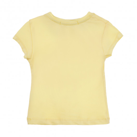 Μπλουζάκι με τύπωμα παγωτού και λεζάντες, κίτρινο Acar 241057 2