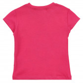 Μπλουζάκι με τύπωμα πεταλούδας και λεζάντα Butterfly, ροζ Acar 241069 2