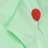 Μπλουζάκι με τυπωμένη ύλη και λεζάντα μπαλόνι, μέντα Acar 241099 4