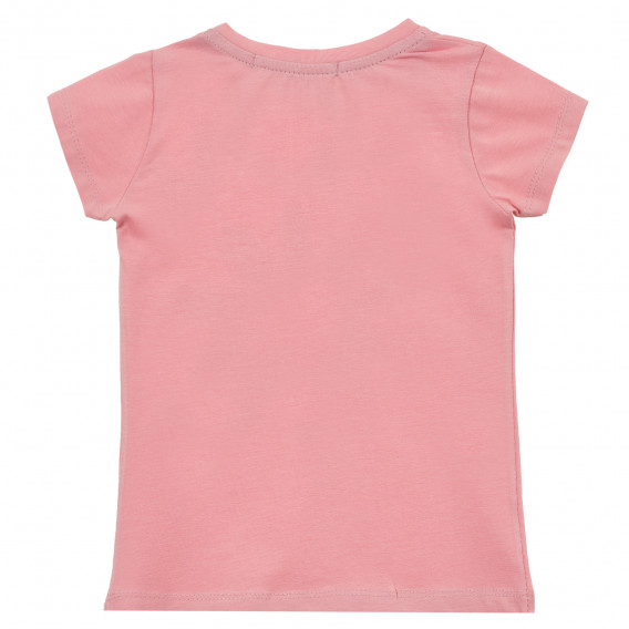 Σετ μπλούζα με τύπωμα μαργαρίτα και σορτς, ροζ Acar 241175 4