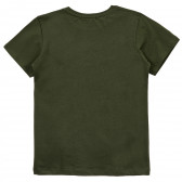 Μπλουζάκι με γραφικό σχέδιο, σκούρο πράσινο Acar 241189 2