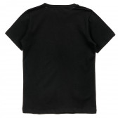 Μπλουζάκι με γραφικό σχέδιο, μαύρο Acar 241197 2