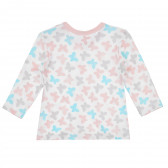 Πιτζάμες από οργανικό βαμβάκι 2 τεμαχίων με μπλουζάκι με πεταλούδες για κορίτσι NINI 241251 4
