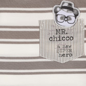Βαμβακερό μακρυμάνικο μπλουζάκι με στάμπα Chicco 241309 4
