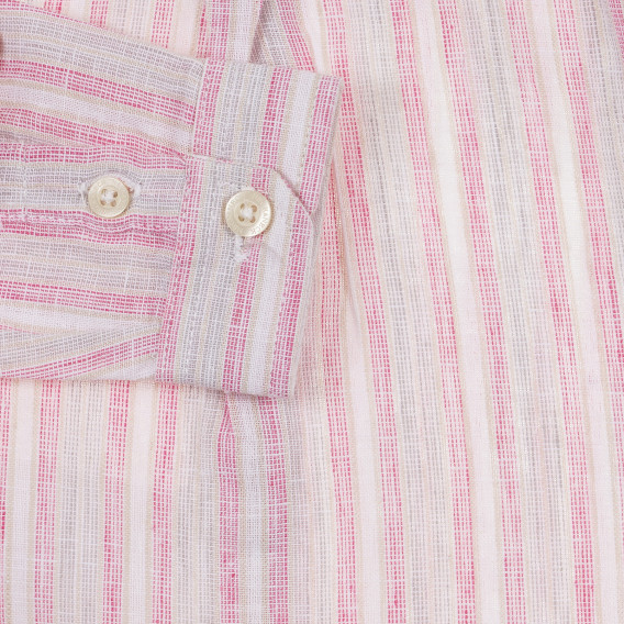 Καρό πουκάμισο με μακριά μανίκια για αγοράκια, ροζ Neck & Neck 241341 4