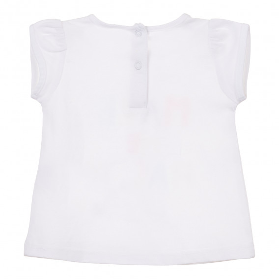 Μπλούζα βαμβακερή για μωρά, λευκή Tape a l'oeil 241384 2