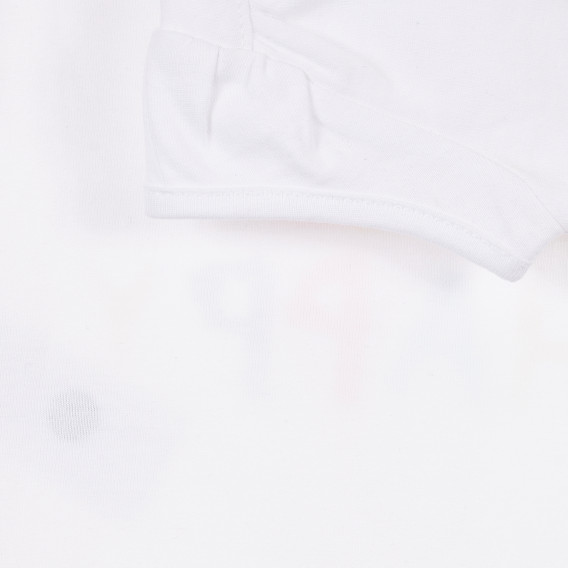Μπλούζα βαμβακερή για μωρά, λευκή Tape a l'oeil 241385 3