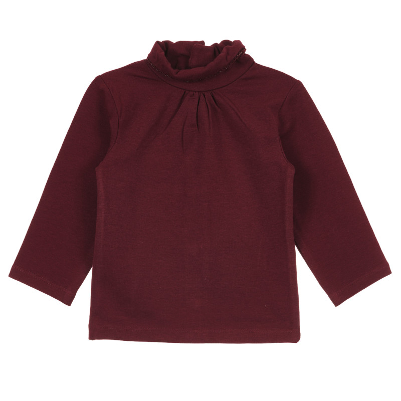Βαμβακερή μπλούζα με μακριά μανίκια για μωρό, χαριτωμένο σχέδιο, κόκκινη για κορίτσια  241403