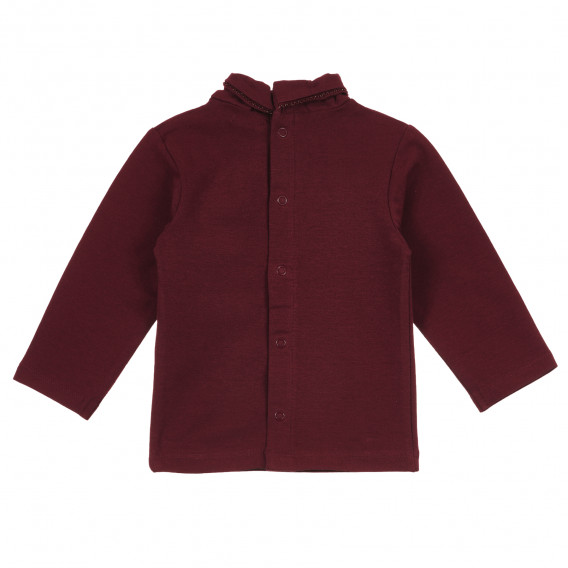 Βαμβακερή μπλούζα με μακριά μανίκια για μωρό, χαριτωμένο σχέδιο, κόκκινη για κορίτσια KIABI 241405 3