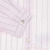 Ριγέ πουκάμισο με σούρες για κοριτσάκια, ροζ Neck & Neck 241510 3