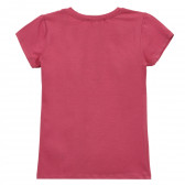 Μπλουζάκι με λεζάντα, σκούρο ροζ Acar 241593 3