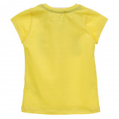 Σετ μπλουζάκι με τύπωμα λαγουδάκι και σορτς, κίτρινο Acar 241634 4