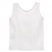 Βαμβακερή μπλούζα με στάμπα για μωρό, λευκή Benetton 241739 4