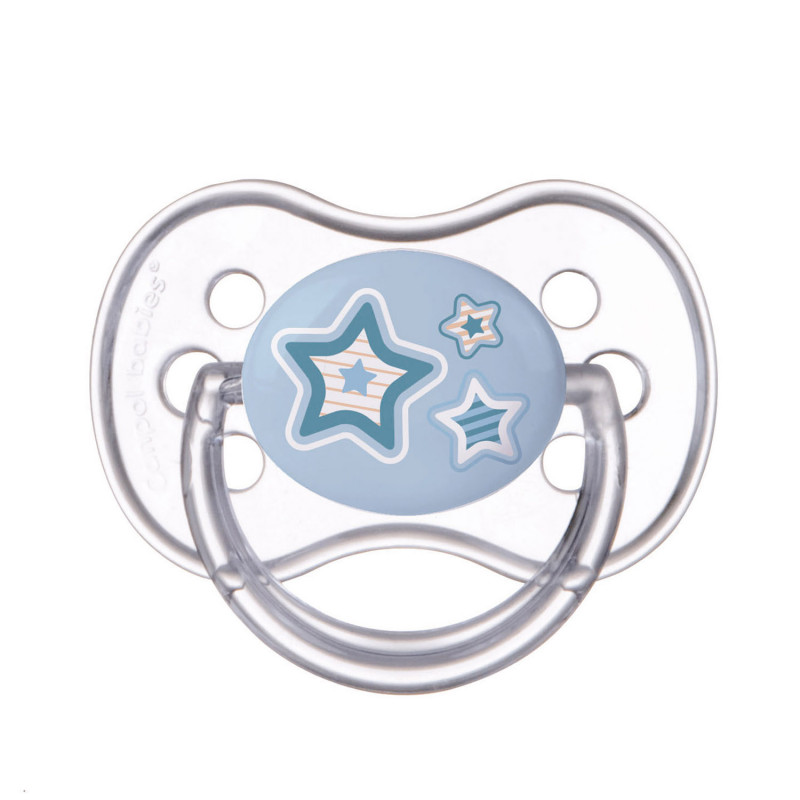 Πιπίλα τύπου &quot;Νεογέννητο μωρό&quot;, 0-6 μηνών, 1 τεμ., Μπλε αστέρια  241794