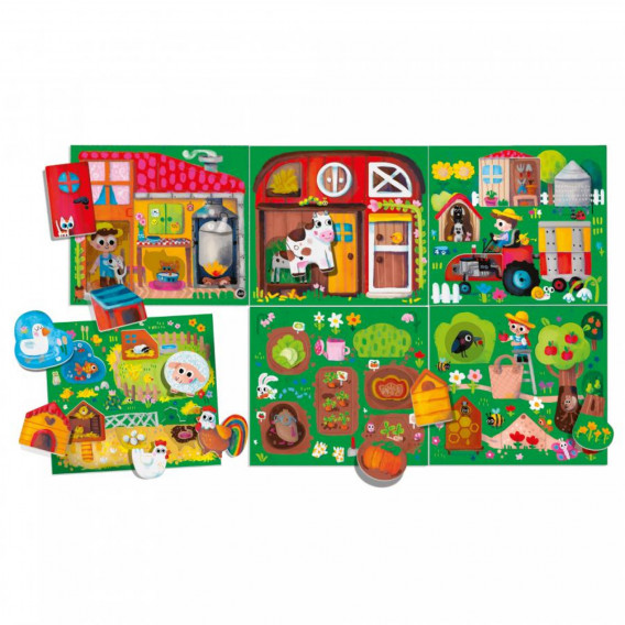 Παιδικό παζλ - αγρόκτημα - Montessori Headu 241960 2