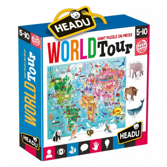 World Tour - 3D παζλ Headu 241995 