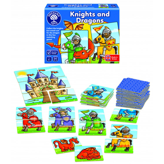 Επιτραπέζιο παιχνίδι - Ιππότες και δράκοι Orchard Toys 242228 2