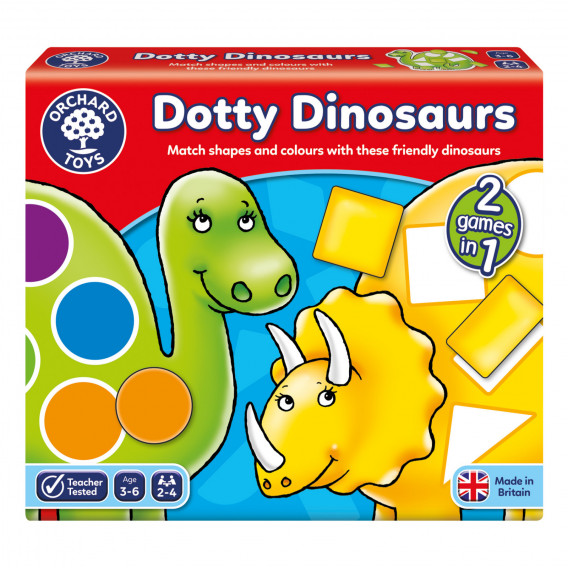 Επιτραπέζιο παιχνίδι - Dotty δεινόσαυροι Orchard Toys 242242 