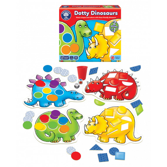 Επιτραπέζιο παιχνίδι - Dotty δεινόσαυροι Orchard Toys 242247 6