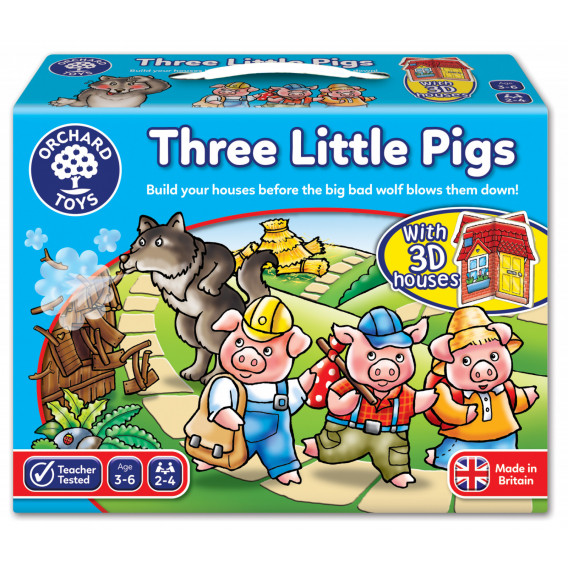 Επιτραπέζιο παιχνίδι - Τρία μικρά γουρουνάκια Orchard Toys 242255 
