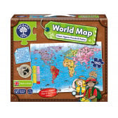Παγκόσμιος χάρτης - παζλ και αφίσα Orchard Toys 242280 