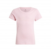 Βαμβακερό μπλουζάκι ESSENTIALS LOGO TEE, ροζ Adidas 242288 
