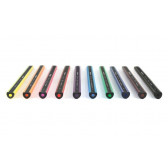 Χρωματιστά μολύβια, Ergo, 3,5 mm, 10 χρώματα + ξύστρα Milan 242343 3