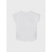 Μπλουζάκι από οργανικό βαμβάκι σε λευκό χρώμα Name it 242385 2