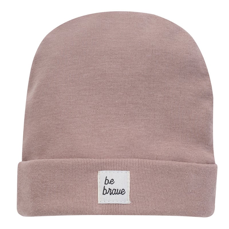 Βαμβακερό καπέλο με απλικέ για ένα μωρό, ροζ  242524