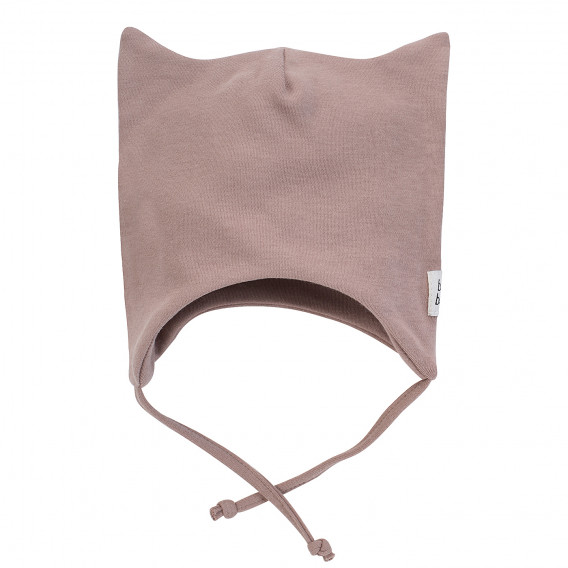 Βαμβακερό καπέλο με κορδόνια για ένα μωρό, ροζ Pinokio 242528 