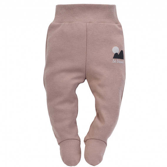 Βαμβακερό ενιαίο παντελόνι για μωρά, ροζ Pinokio 242535 