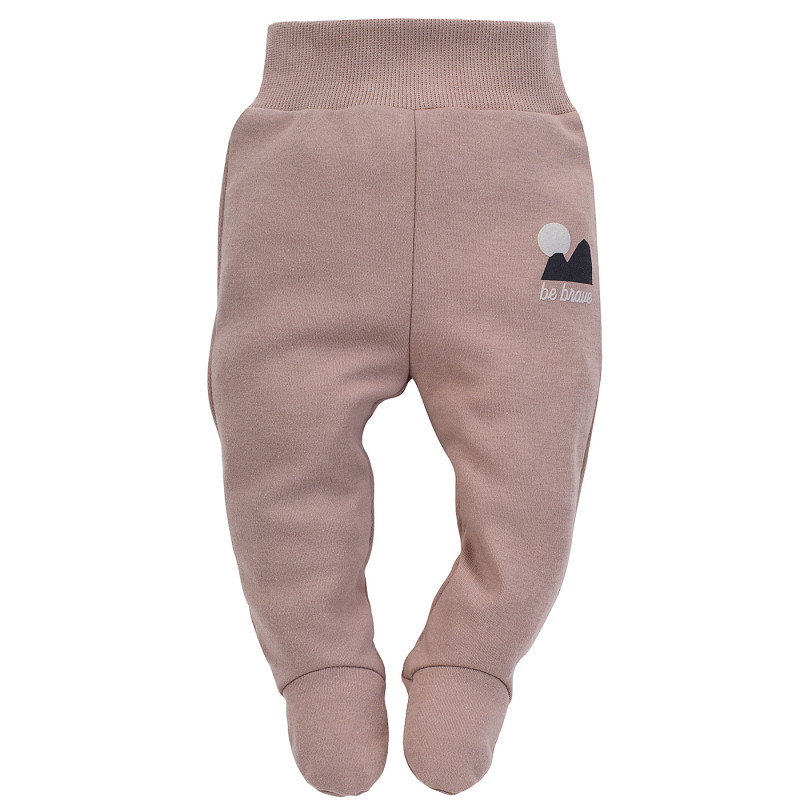 Βαμβακερό ενιαίο παντελόνι για μωρά, ροζ  242535