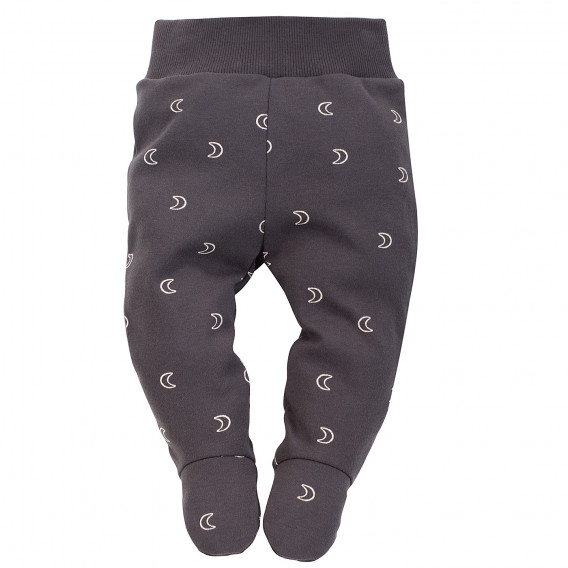 Βαμβακερό ολόσωμο παντελόνι για μωρά, γκρι Pinokio 242536 